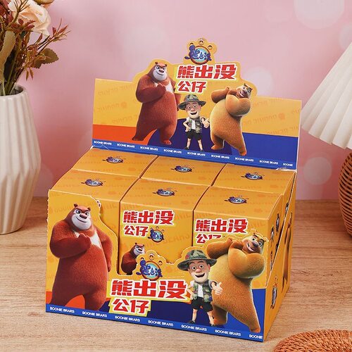 正品熊出没年年有熊熊大熊二盲盒公仔玩具儿童礼物潮玩手办摆件