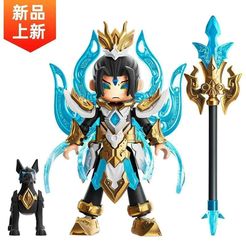 Genuine Bruco Hero Infinite Ao Bing Zhao Yun Guan Yu Three-legged Golden Ugin Lei Zhenzi Combat Uniform Assembling Building Blocks