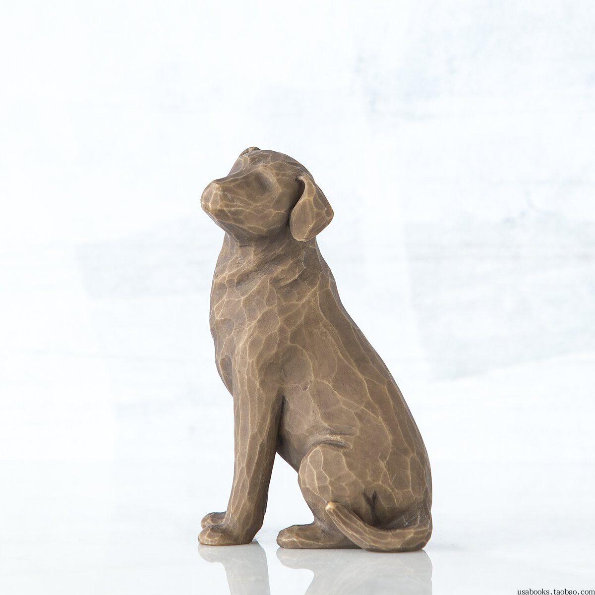 Willow Tree案头摆件LOVE MY dog-dark宠物狗狗塑像爱心礼物