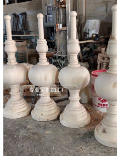 实木花瓶葫芦柱加工雕刻罗马柱圆柱支撑木雕柱木雕罗马柱雕塑实木