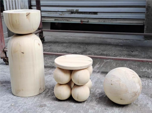 胖墩墩凳子圆滚滚的小边几茶几设计师摆件矮胖凳