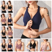 前开防刮拉链大胸全罩杯分体泳衣女大码 200斤胖mm工字美背心泳装