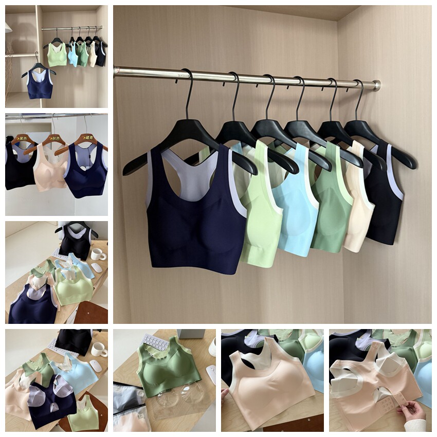 2024年新款女士分体泳衣小胸比基尼吊带固定胸垫一体式聚拢游泳衣