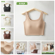 游泳衣泳衣上衣单件女背心款 带胸垫宽肩带美背运动内衣速干背心