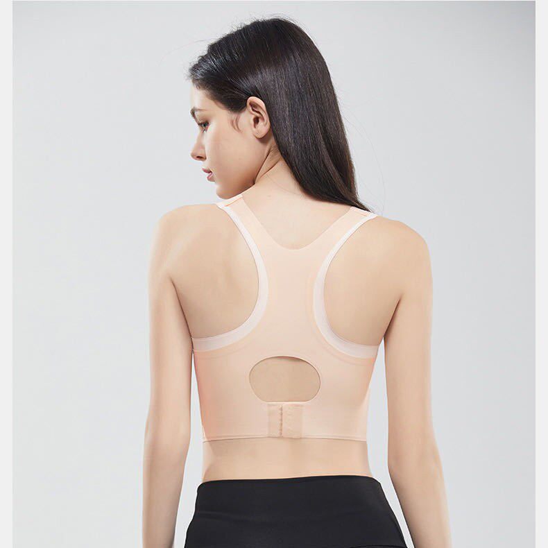 2025新款一体式带固定胸垫聚拢分体游泳衣女沙滩比基尼性感露背心