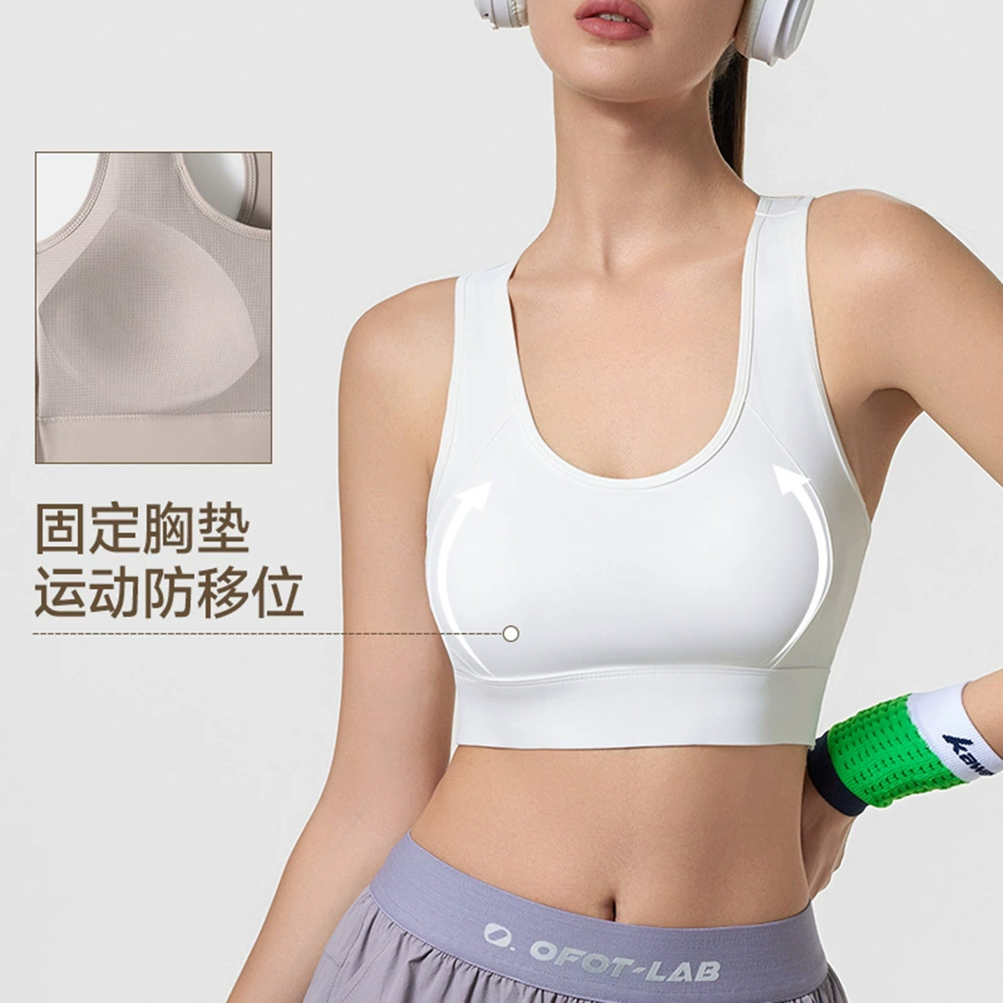 小胸聚拢游泳内衣带胸垫分体泳衣女无钢托文胸潜水冲浪比基尼泳装