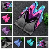 包邮 聚拢 显瘦冲浪女士分体休闲游泳衣短款 外贸保守胸垫模杯背心式