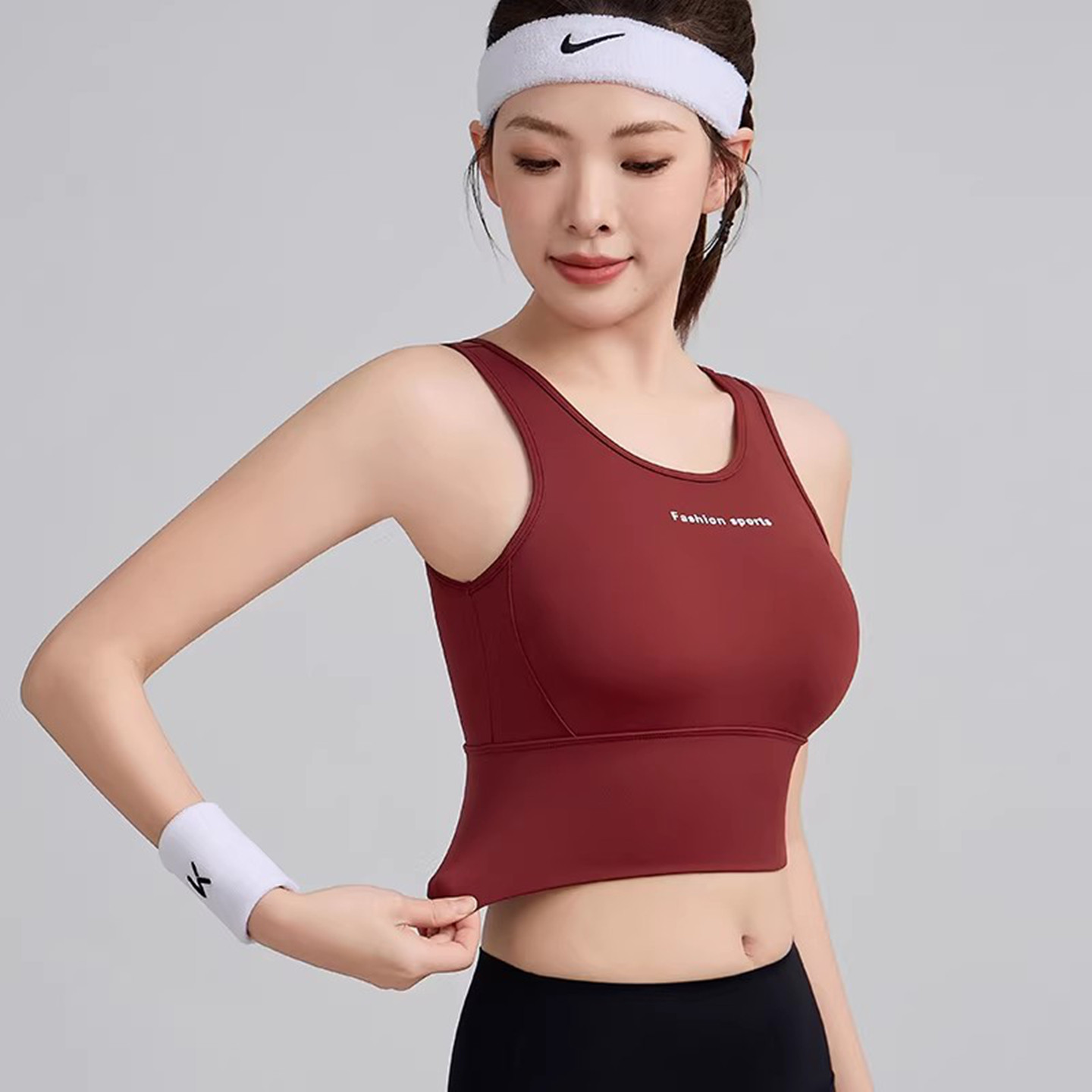 大码大胸泳衣女款微胖女孩分体保守水上乐园比基尼大罩杯上衣单件