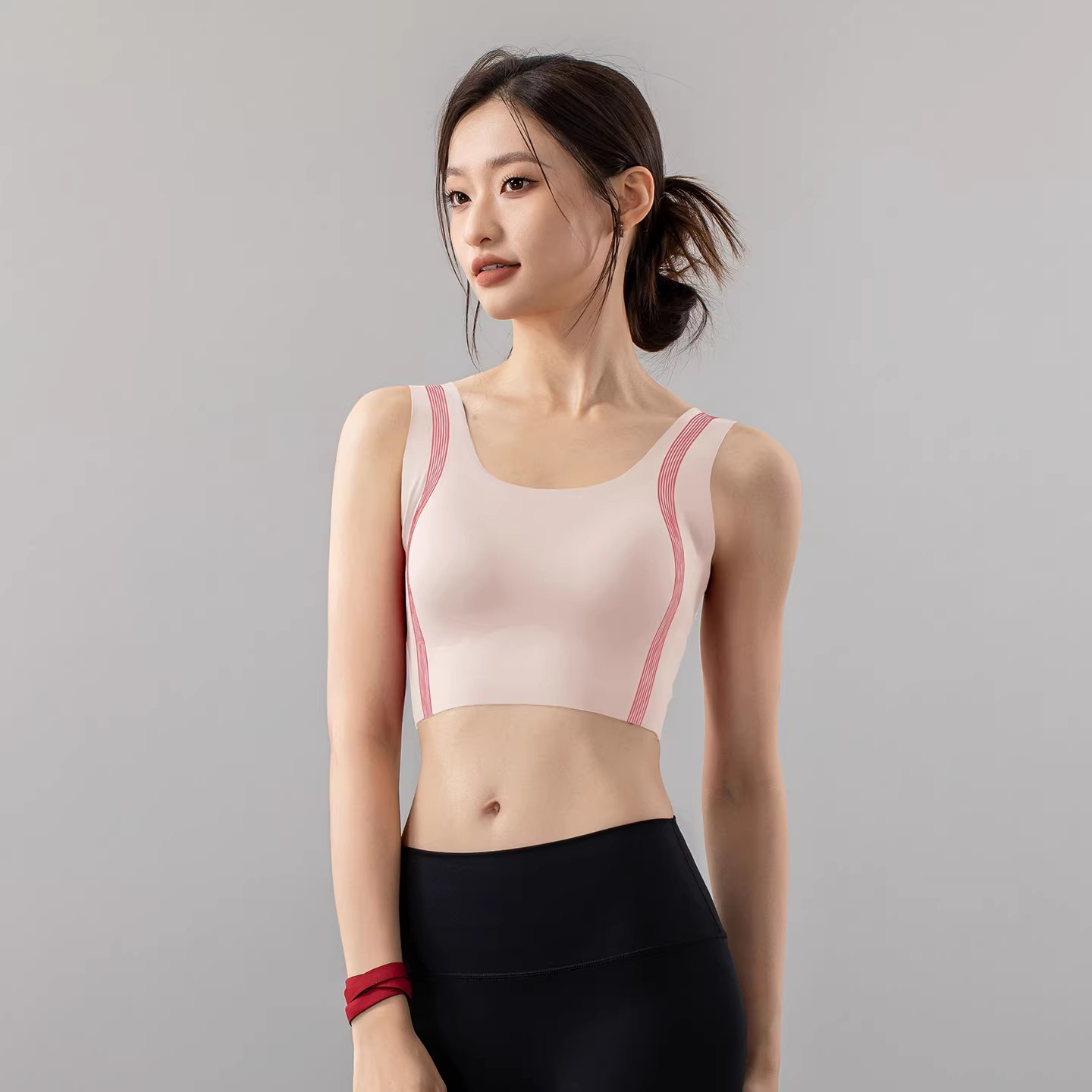 游泳专用大码女士分体泳衣上衣单件比基尼水上乐园玩水冲浪美背心