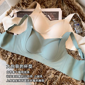 分体游泳内衣比基尼无钢圈薄款 大胸显小聚拢调整型文胸浮潜水母衣