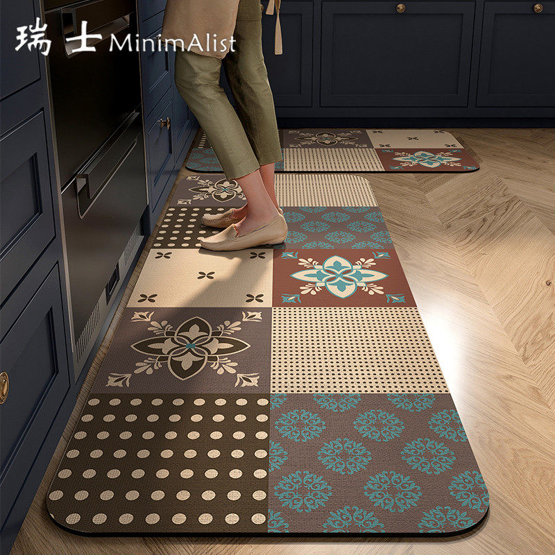 瑞士厨房专用硅藻泥地垫可擦洗免洗防水防油门垫脚垫吸水吸油地毯,居家布艺,厨房地垫,淘宝优惠券,粉丝福利购,淘宝优惠卷