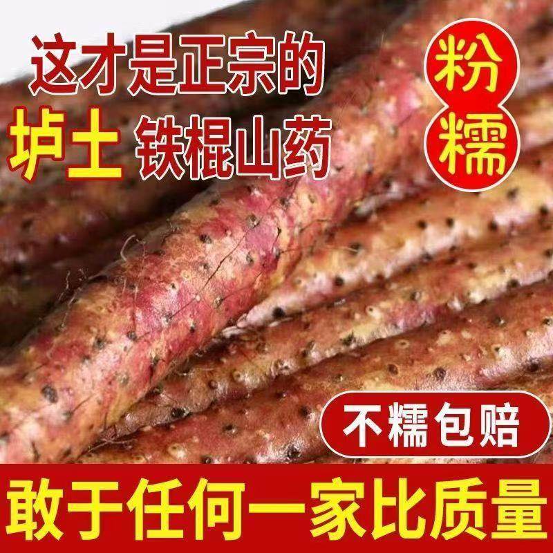 河南焦作温县垆土铁棍山药怀山药新鲜现挖铁杆山药5斤礼盒装特产
