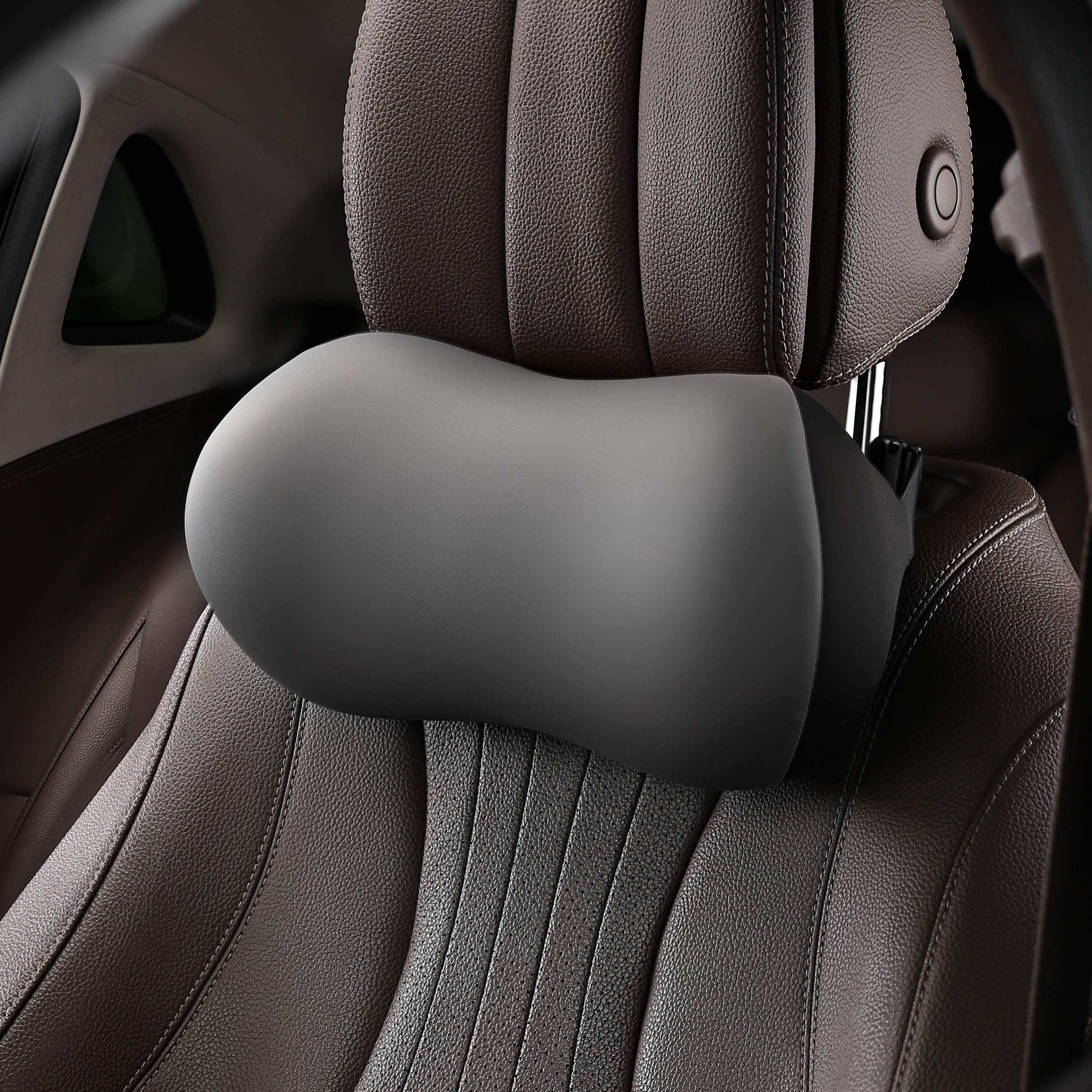 记忆棉汽车头枕护颈枕车用靠枕车内座椅枕头装饰高档靠垫四季通用