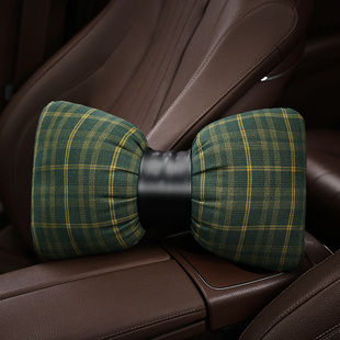 苏格兰格汽车头枕创意车载护颈枕车上座椅小枕头车内装饰用品大全