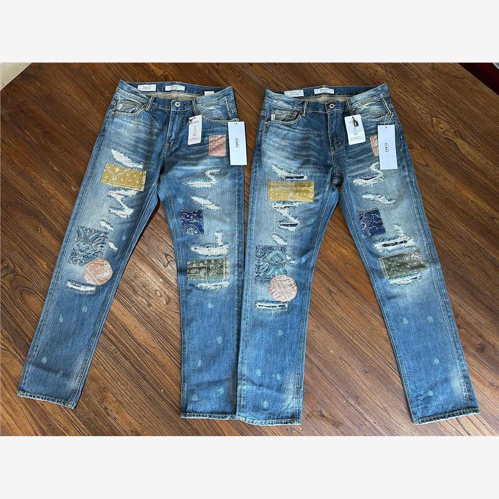 【官方正品】FDMTD腰果花牛仔裤