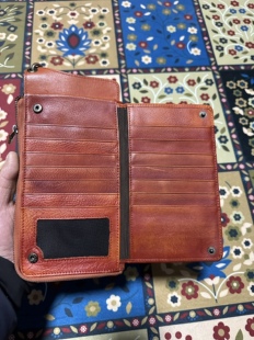 KAPITAL JIN山彦津田 老玩家级别 狠货 头层牛皮复古卡包钱包