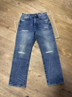 超重磅 18oz 赤耳丹宁水洗 通勤基础款男士直筒牛仔裤