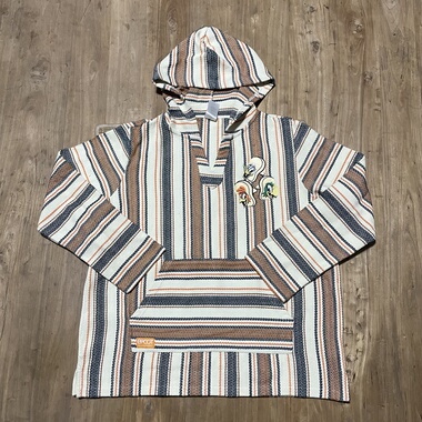 墨西哥Baja hooida珍藏版民族风超质感 刺绣套头卫衣帽衫