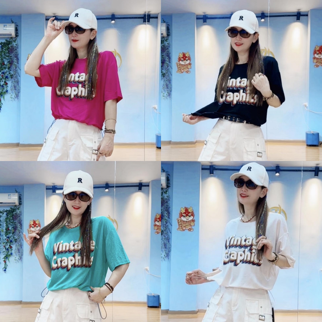 夏季新款广场爵士现代舞T恤上衣