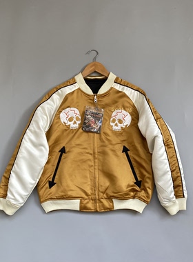 【俩面穿】易抽丝！中古文化横须贺男女同款外套