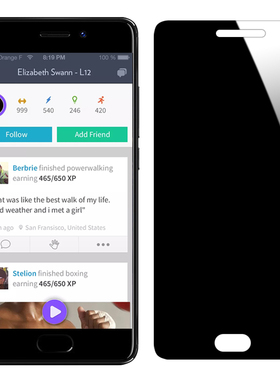 魅族pro6plus防窥钢化膜魅族pro6/6s pro5防偷窥偷看防摔全屏膜