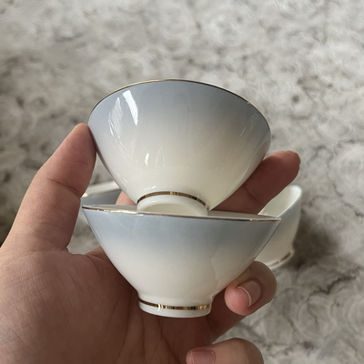 斗笠杯渐变色羊脂玉