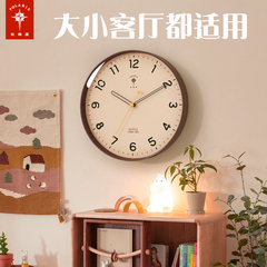 北极星石英钟家用客厅时钟卧室钟表静音创意挂表2025新款挂墙挂钟