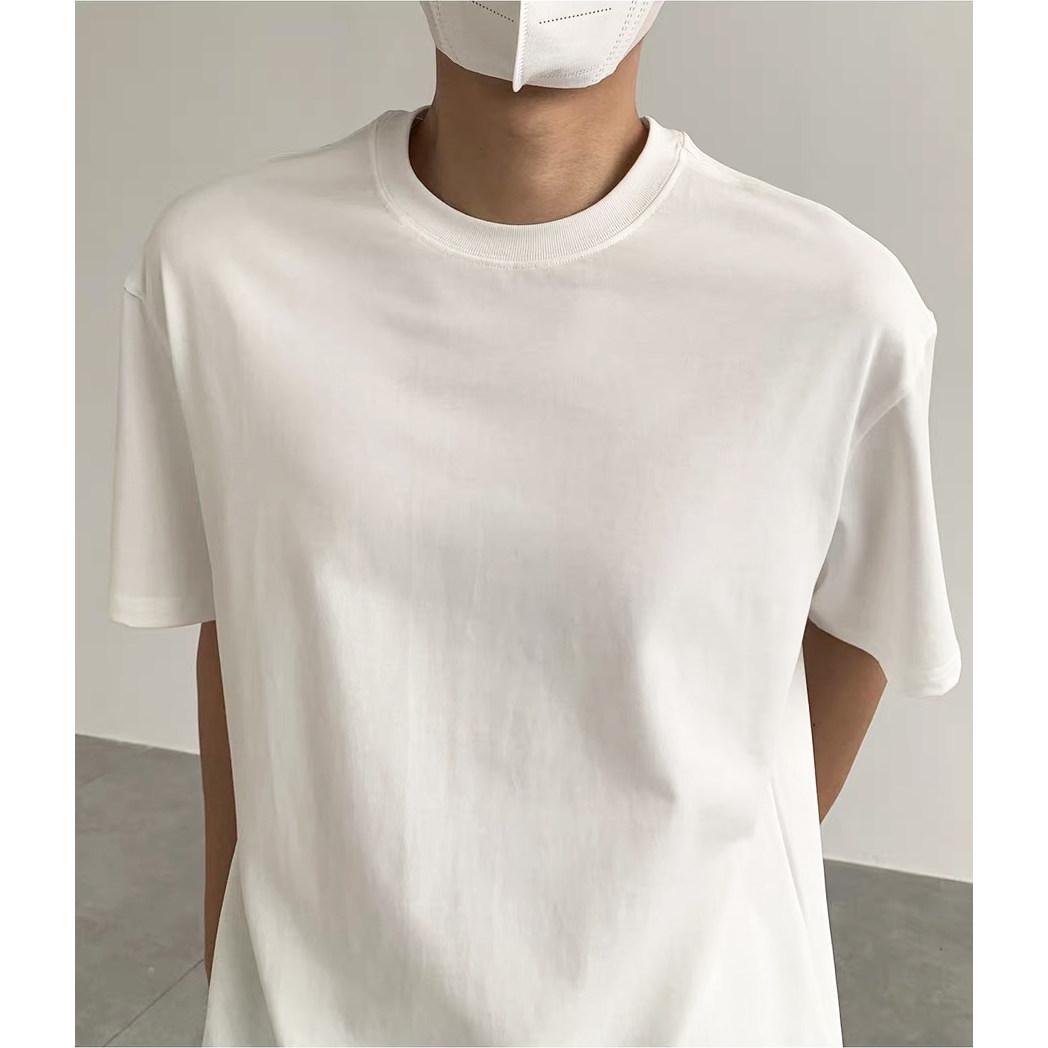 独立包装220克纯棉白色休闲短袖T恤DT2200/特批11，男装T恤，电商C413
