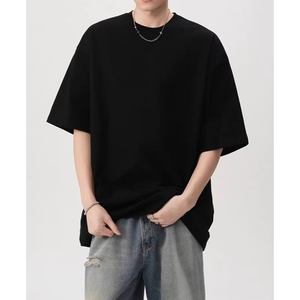 单件包装 220克纯棉黑色休闲短袖T恤 DT2200/特批11，男装T恤，电商C413