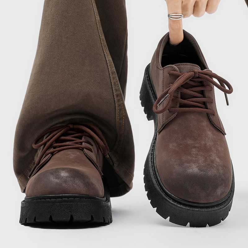 德比男鞋冬季休闲运动大码4546耐磨软底防滑上班工作工装大头皮鞋,流行男鞋,单鞋,淘宝优惠券,粉丝福利购,淘宝优惠卷