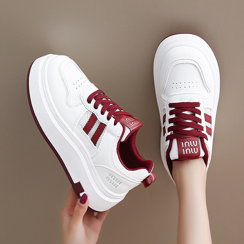 女鞋春季2026新款轻便厚底增高学生运动休闲韩里韩气护士小白板鞋,女鞋,浅口单鞋,淘宝优惠券,粉丝福利购,淘宝优惠卷