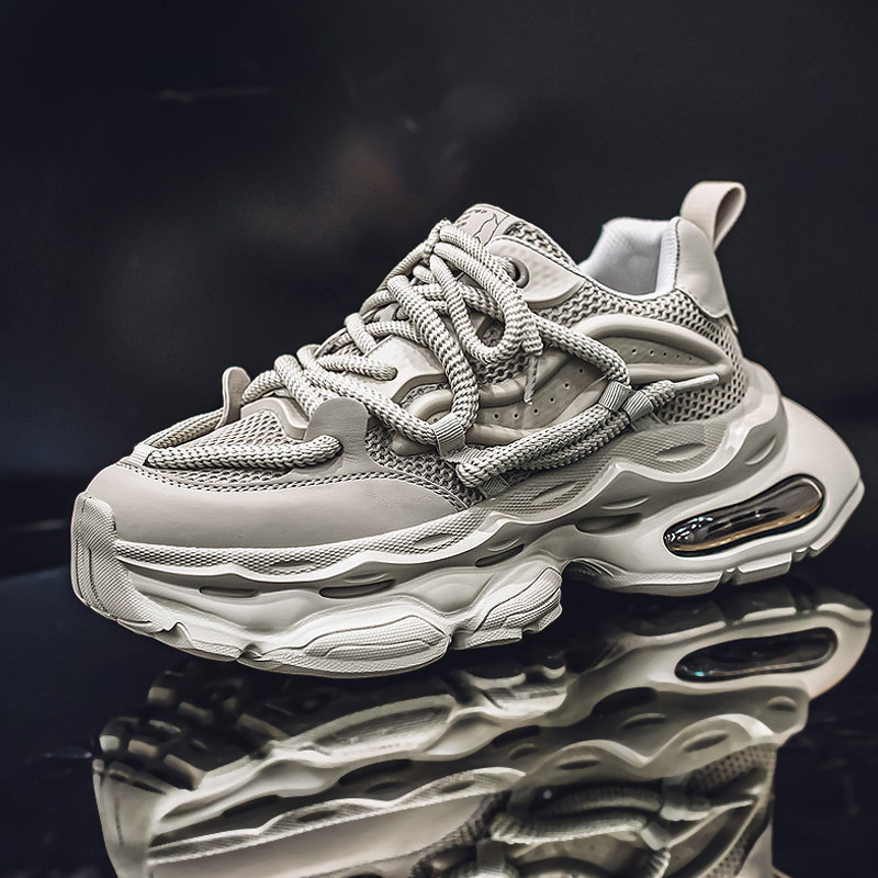 男鞋2026新款春季气垫软底运动跑步休闲高级感厚底增高学生老爹鞋,流行男鞋,时尚休闲鞋,淘宝优惠券,粉丝福利购,淘宝优惠卷