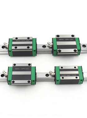 精密直线导轨滑块上银通配HGH15/20/25/30/35/45/55CA CC方形法兰