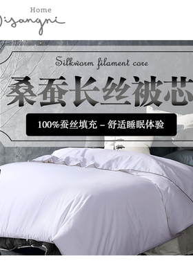 100%双宫茧纯手工桑蚕丝被长丝被春夏秋冬被加厚被芯4+2斤子母被