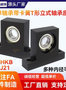 THC立式单轴承座组件光轴固定座支撑带座45钢BGJ21 BGHKB 20~60mm