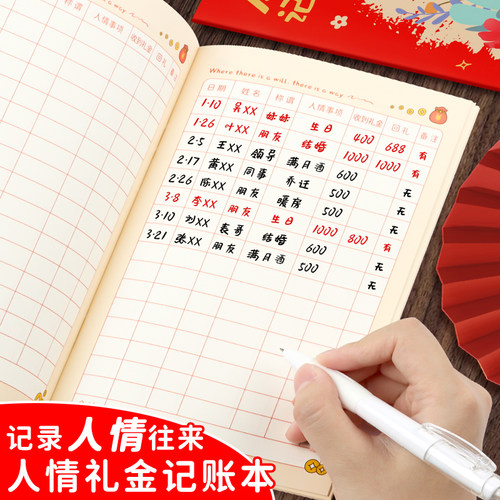 人情世故礼金记录家用往来记账本