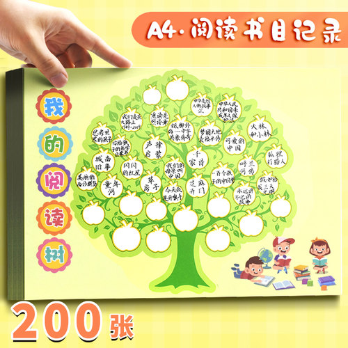 我的阅读清单a4好书推荐卡展示纸