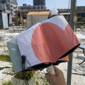 便宜出 全自动黑胶遮阳伞晴雨两用防风全遮光防嗮雨伞 水墨风女式