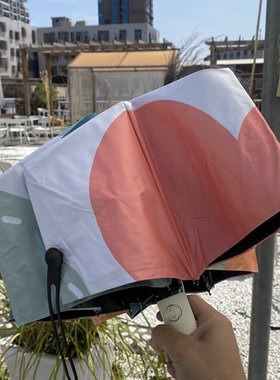 便宜出 水墨风女式全自动黑胶遮阳伞晴雨两用防风全遮光防嗮雨伞