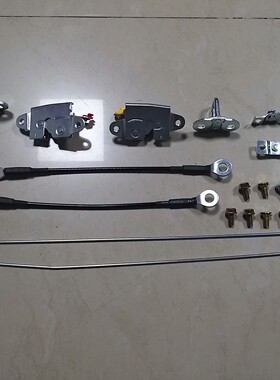 适用江淮帅铃T6皮卡货箱锁尾门锁机后斗锁块货厢挡板锁体锁扣拉绳