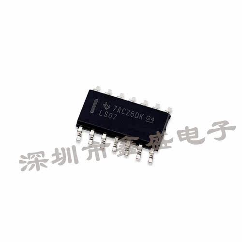 SN74LS07DR TI德州 丝印LS07 缓冲器驱动器 SOP-14 咨询问价 全新
