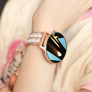 华为苹果手机适用2025新款 手环 女士智能手表镶钻满天星蓝牙运动款