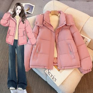 棉服夹棉加厚保暖棉袄外套宽松时尚 大码 棉衣上衣 女装 2025秋冬新款