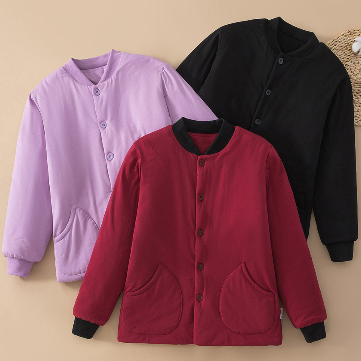 女士贴身家居棉袄冬装棉服外套