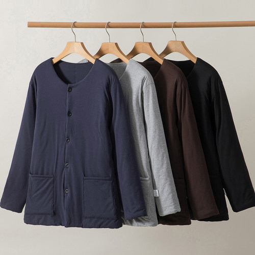 男士纯棉花棉袄夹棉防寒内穿棉衣