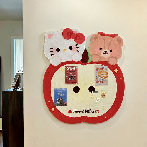 毛毡板拼豆展示框DIY装饰摆件收纳背景板拍立得拼图创意摆台照片