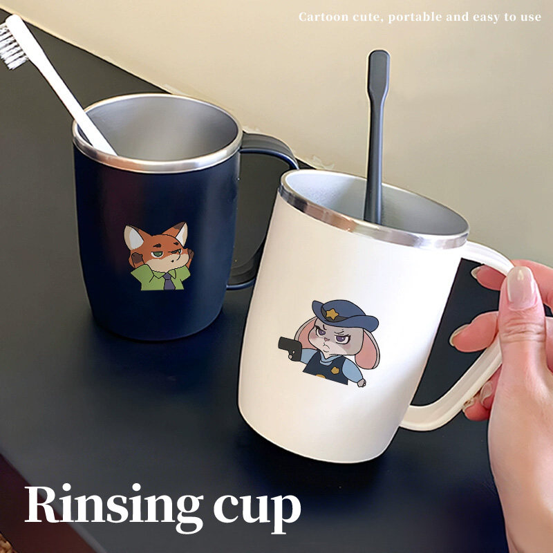 带手柄卡通可爱不锈钢漱口杯儿童洗漱杯304内胆便携家用漱口杯,家庭/个人清洁工具,洗漱杯,淘宝优惠券,粉丝福利购,淘宝优惠卷