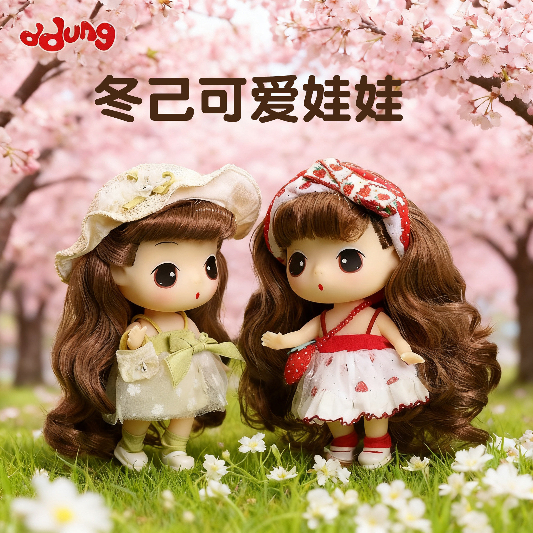 冬己可爱小草莓洋娃娃换装女童8岁过家家玩偶摆件搪胶娃娃