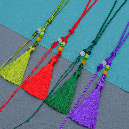 手工编织文玩挂绳吊坠流苏diy