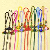 中国结半成品 蝴蝶挂件小结特色手工艺 垂顺流苏 富贵结 小号